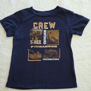 Epic Threads Navy Tee with Gold Dinosaur Crew Graphic